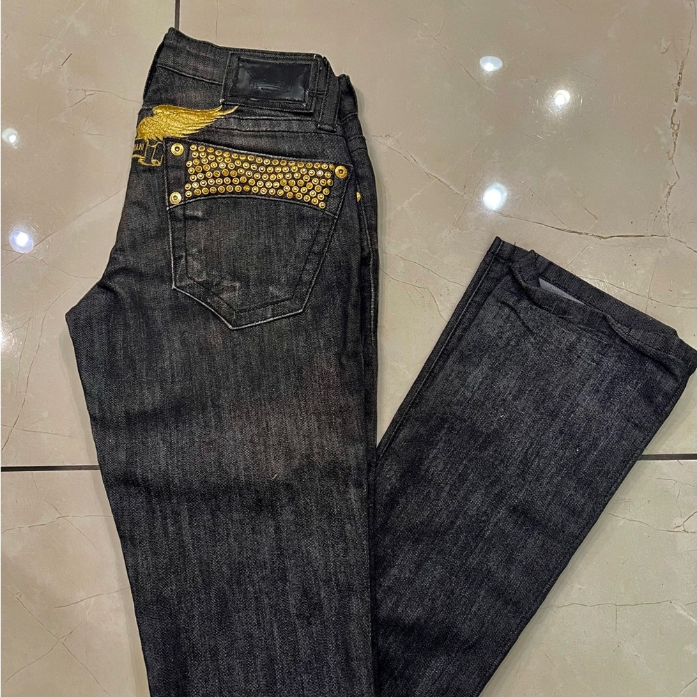 NWT Robin’s jean low rise back Swarovski jean 24